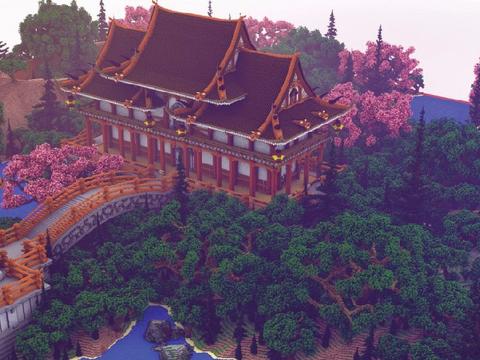 《我的世界》建筑欣赏 超美的东方园林|东方园林|我的世界|建筑_新浪新闻
