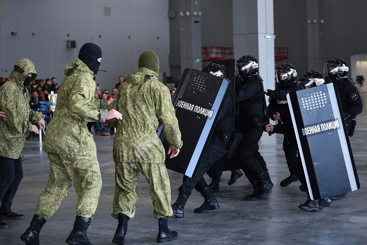 参加世界杯安保的俄罗斯宪兵