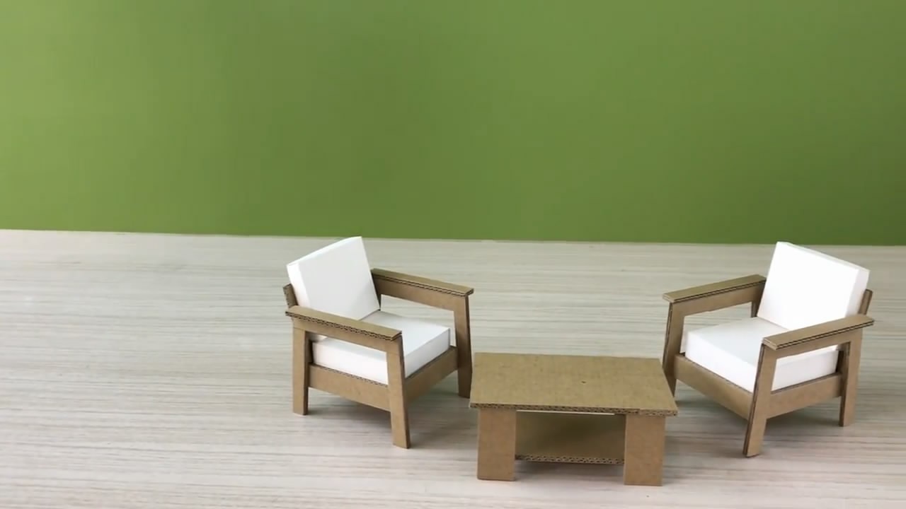 制作迷你家居模型,方法非常简单,材料就是普通的纸板(图解)