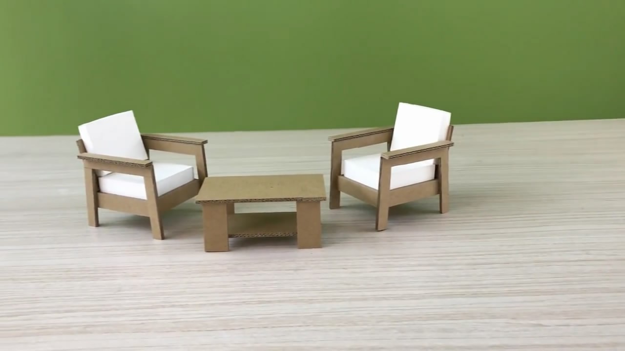 制作迷你家居模型,方法非常简单,材料就是普通的纸板(图解)