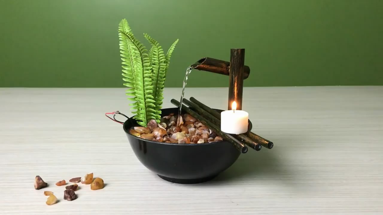 迷你喷泉的制作方法,难度3颗星,关键是有创意(教程图解)