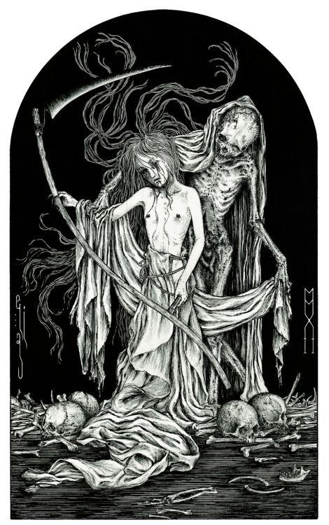 暗黑系哥特式画作 | elias aquino