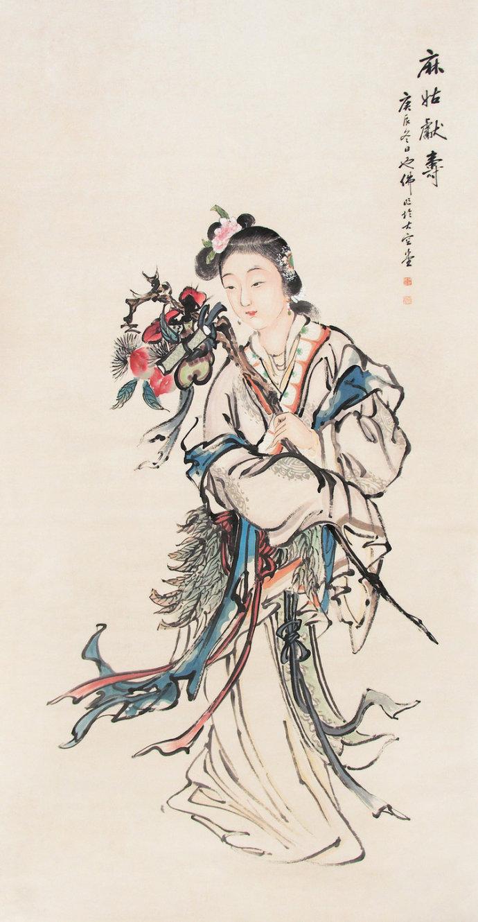 胡也佛独步近现代的春意仕女暨人物荟萃|牧童|仕女|立轴_新浪新闻