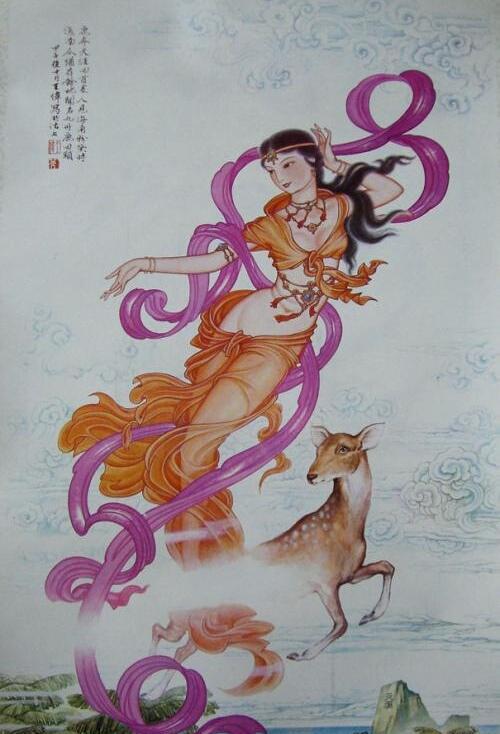 相传,陶唐氏的尧王为了寻找仙女,在晋南"仙洞沟"遇大蟒危害,被鹿仙女