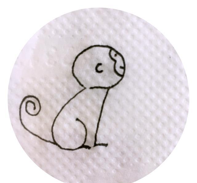 数字简笔画 6 7画只简单小猴子