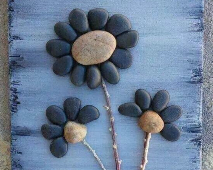 捡几块石头回家,这样画一画,拼一拼,简直美爆