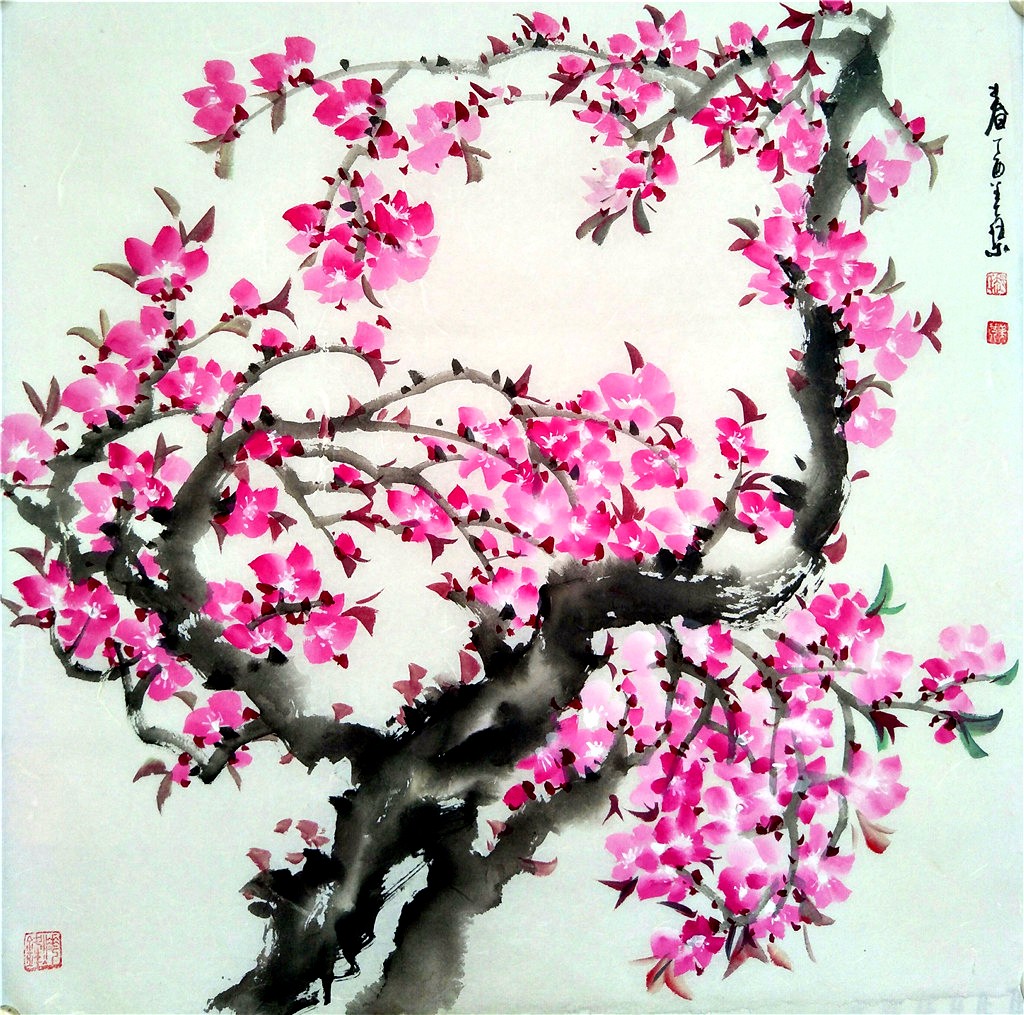 女画家赵美琴桃花集