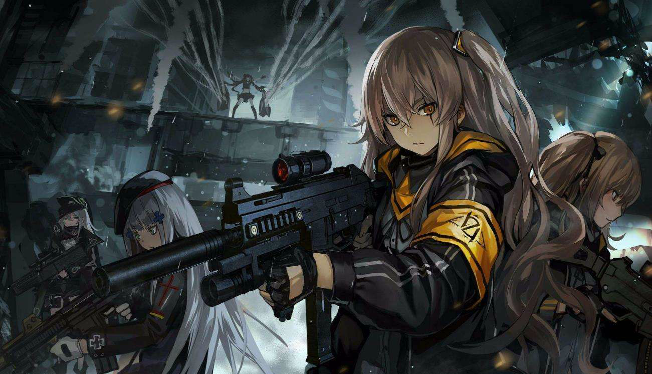 二次元战斗系美女,每一张都是整装待发,英姿飒爽是她们的标签