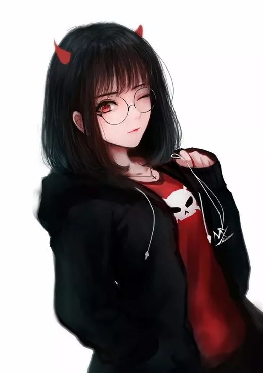 头像壁纸暗色系女孩头像壁纸