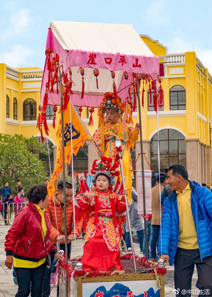 "中山味"的南朗镇崖口飘色号令八方