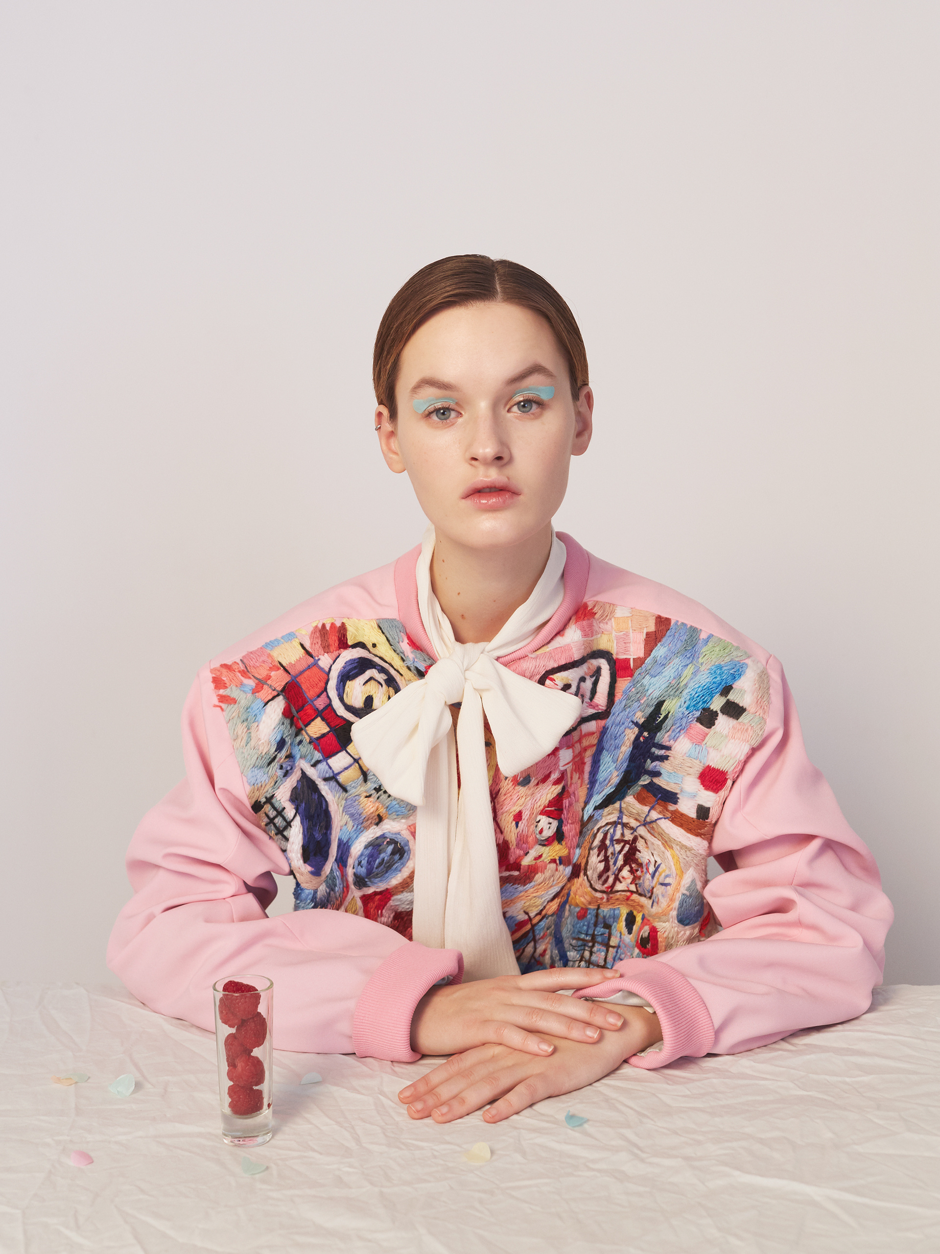 embroidered maps服装设计 时尚 纺织品设计