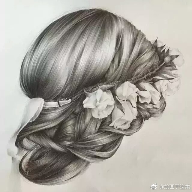 素描发型