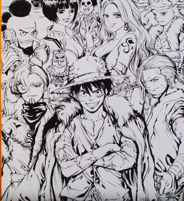 日本画师绘制"十年之后的草帽海贼团" 娜美体现完美身材