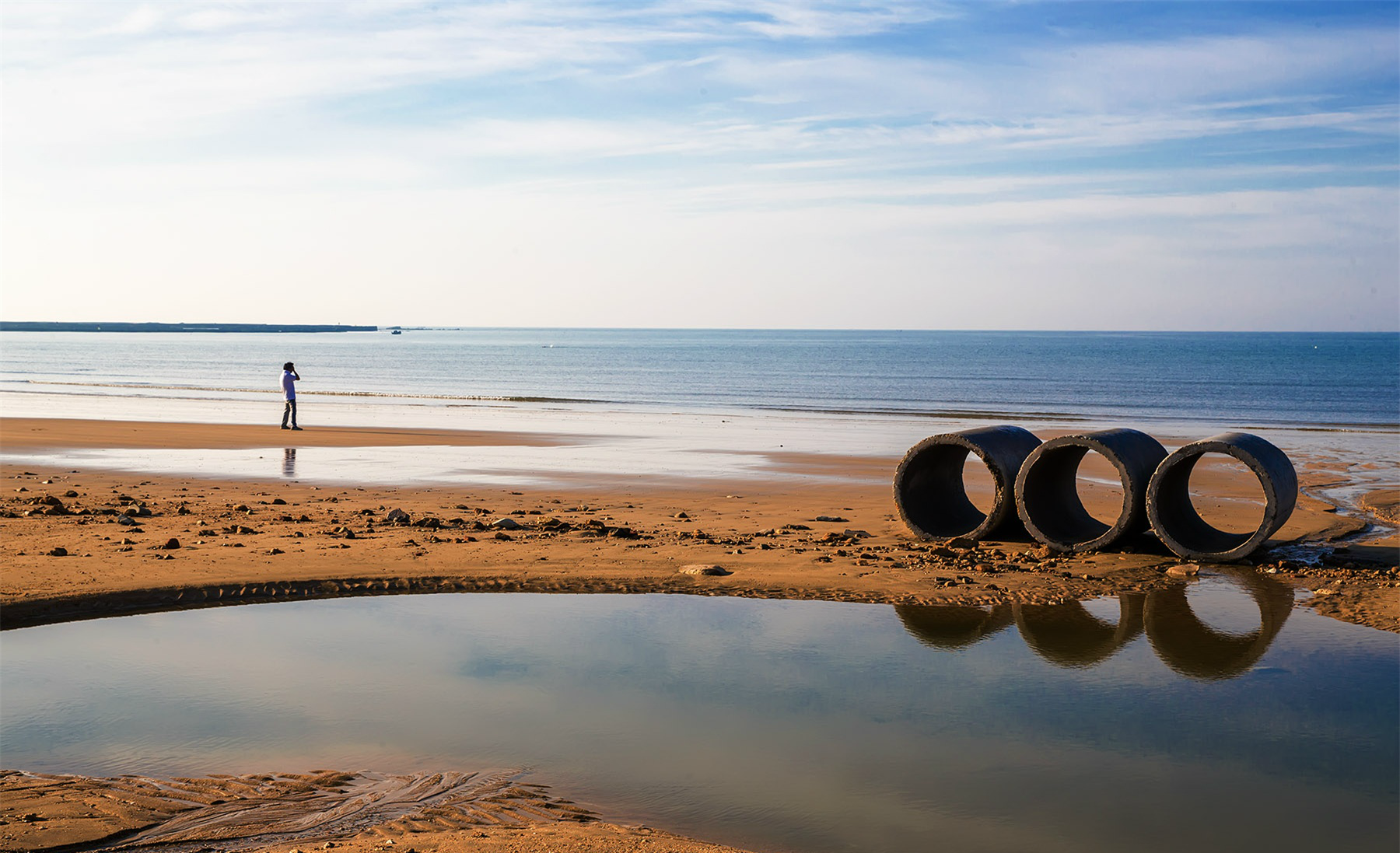 旅途中的风景天下第一滩之称的山东威海乳山银滩