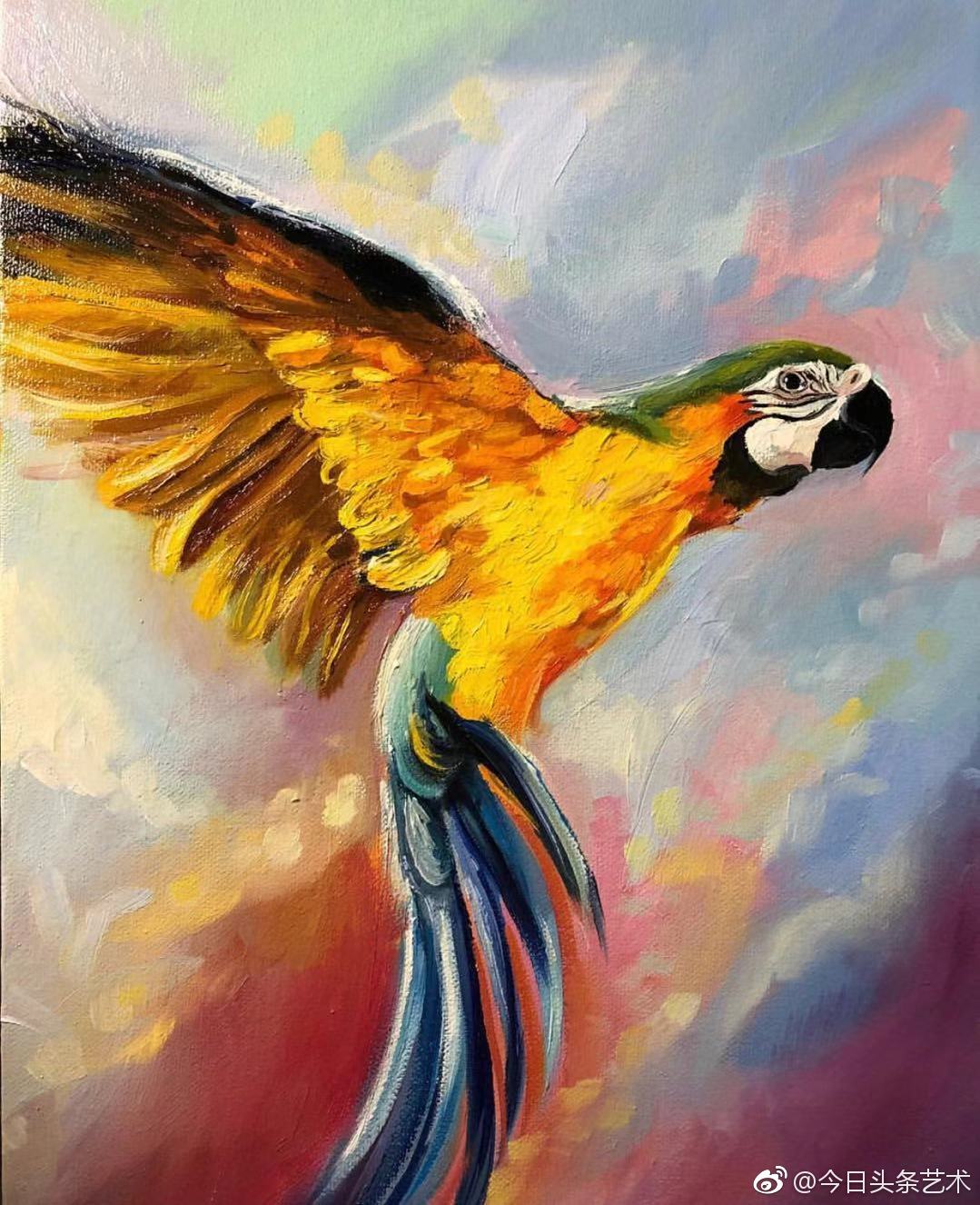 野生动物画家sauleseja小动物油画作品