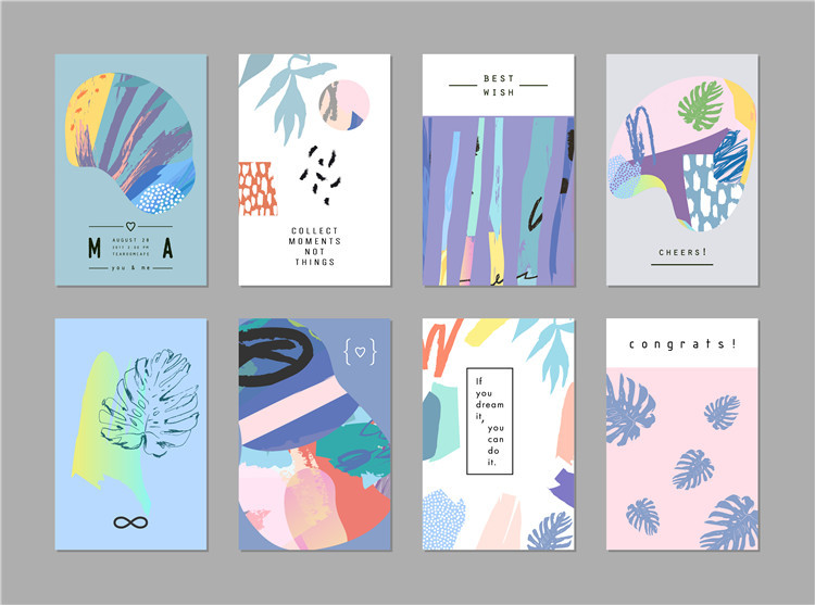 森系小清新花卉杂志书籍封面贺卡明信片ai矢量设计素材更多详情