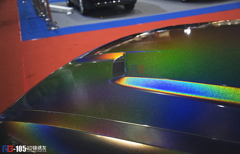 道奇挑战者改色3d锦绣灰 rg瑞集改色膜中国代理广州总店出品-新浪汽车