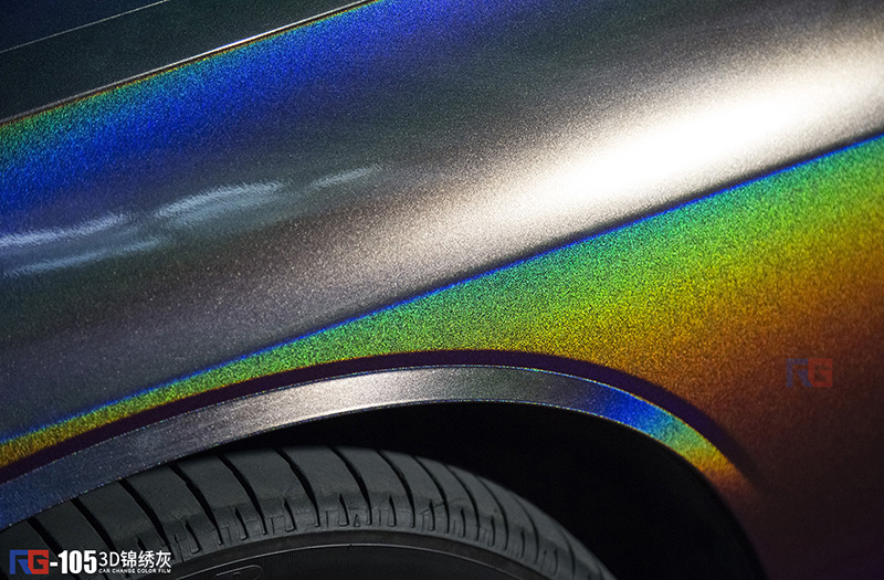 道奇挑战者改色3d锦绣灰 rg瑞集改色膜中国代理广州总店出品-新浪汽车