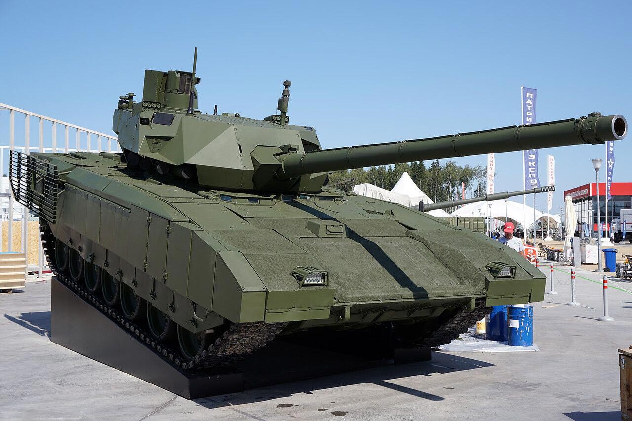 亮相"军队-2018"论坛的t-14主战坦克,"落魄"面相令人伤心