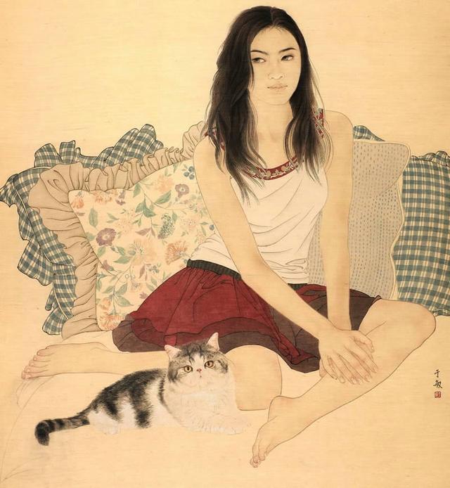 俊秀时尚现代美人图于敏人物作品