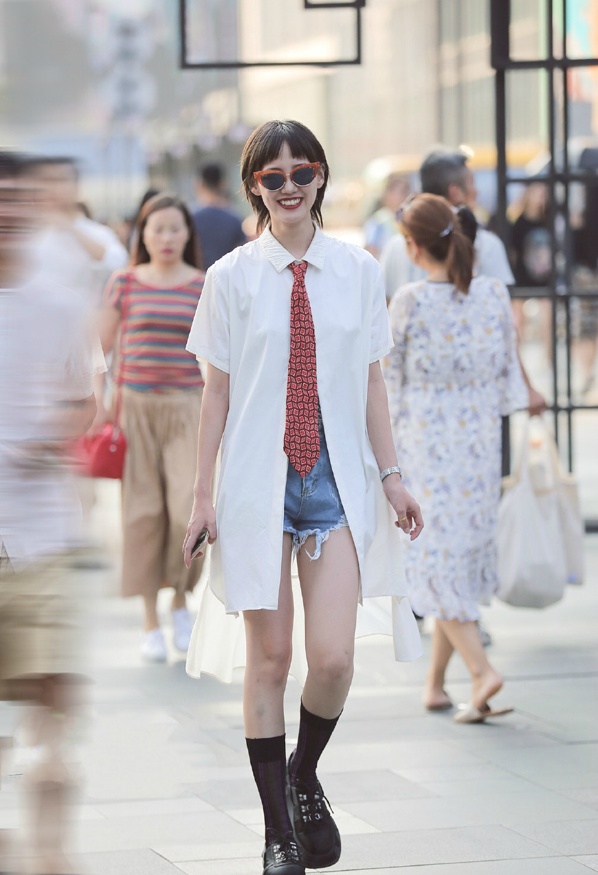 街拍图一是气质美女图四像抖音网红代古拉图五颜值爆表