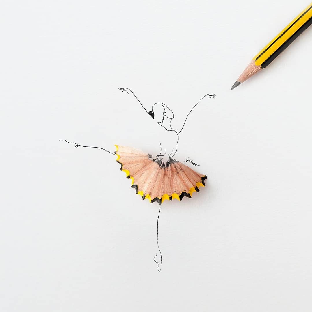 与实物结合的可爱小插画 | 艺术家jesuso