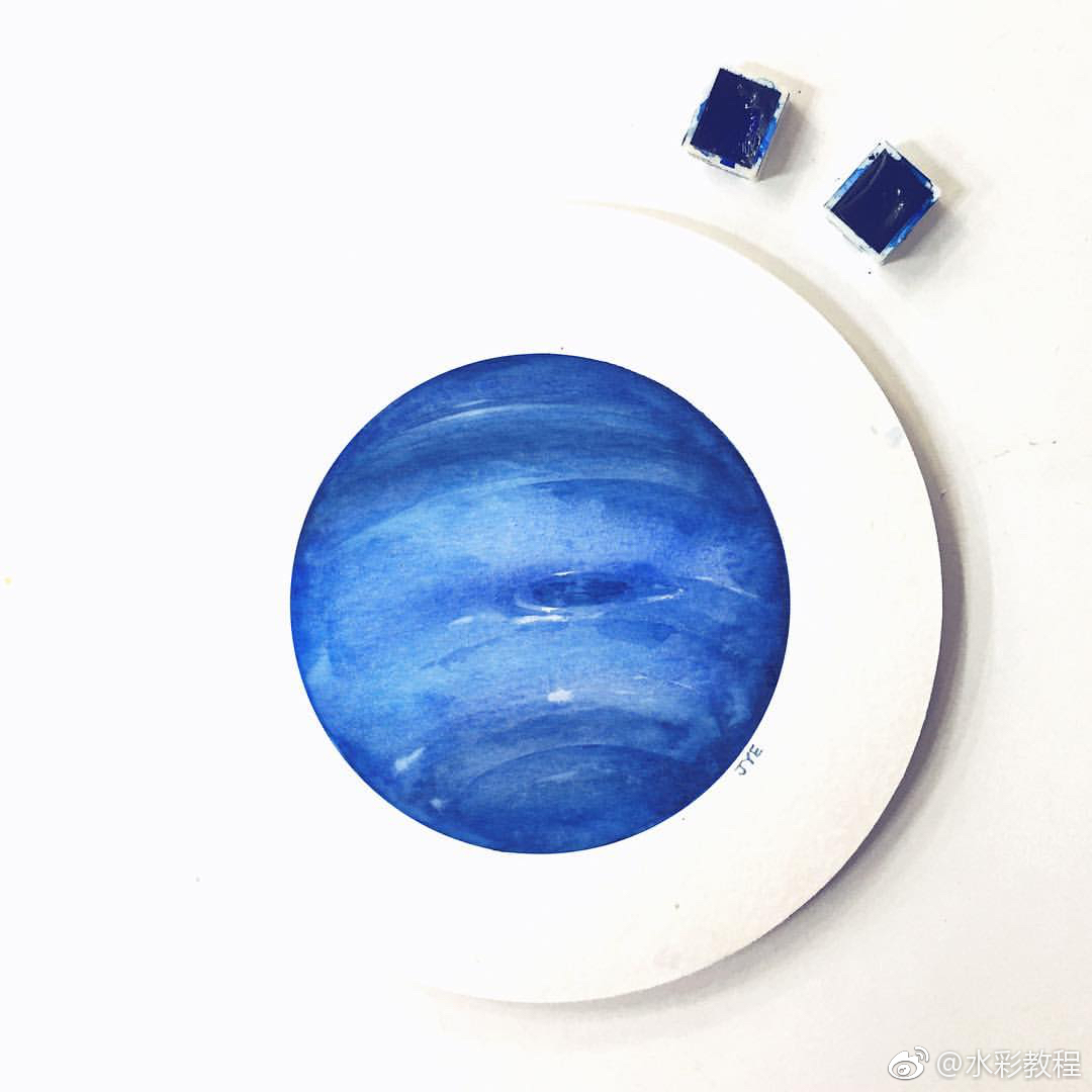 圆形的水彩纸画球形作品真漂亮byinsjyeli