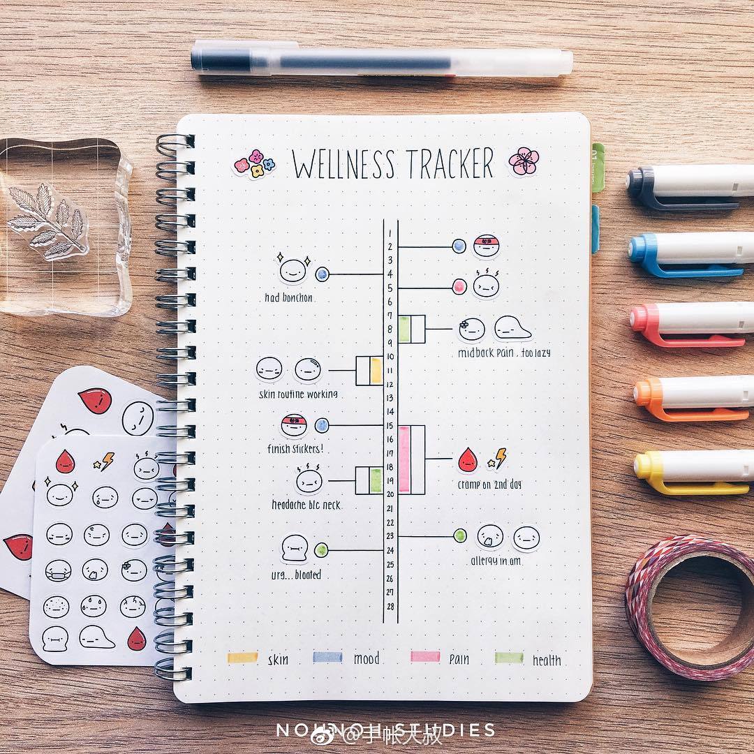 手帐排版设计。