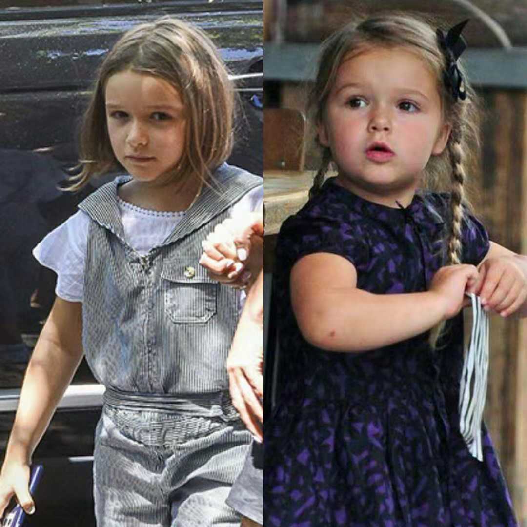 贝小七短发已齐肩瘦成鹅蛋脸越来越像小贝以后又是个万人迷