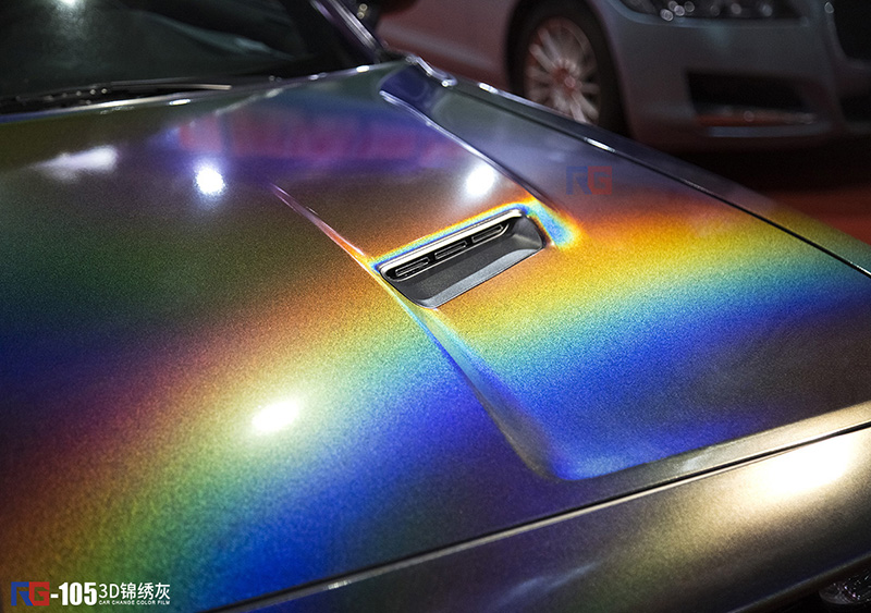 道奇挑战者改色3d锦绣灰 rg瑞集改色膜中国代理广州总店出品-新浪汽车