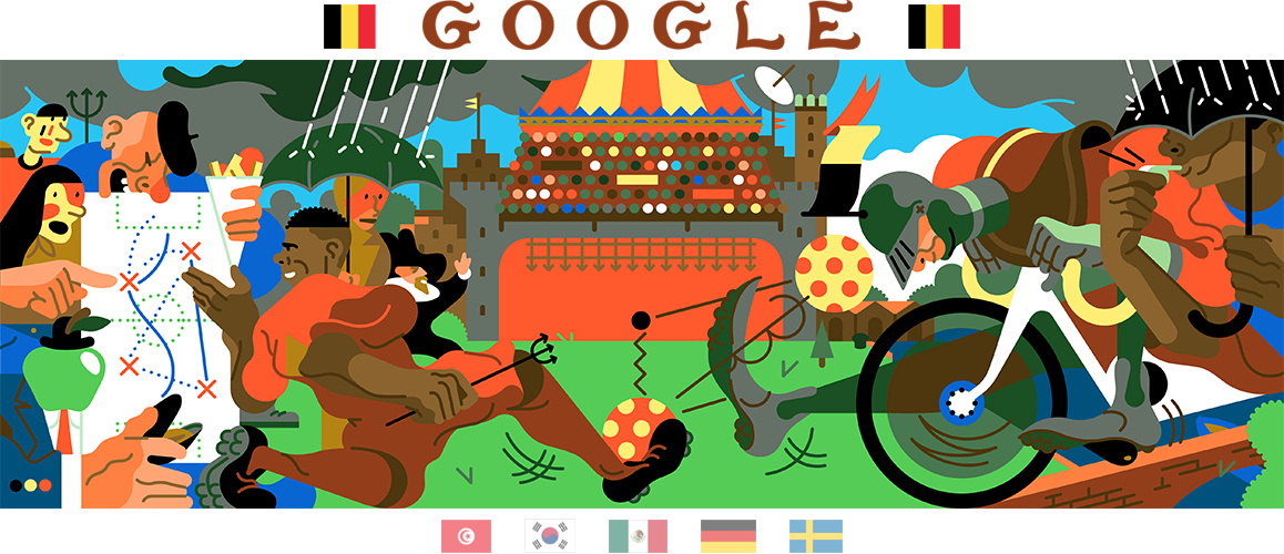 2018 世界杯GOOGLE 插画 part4