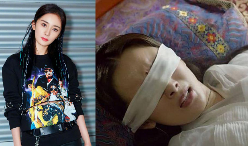 而且那时候杨幂还要蒙上眼睛,不知道的观众还会以为是她眼睛有问题,而