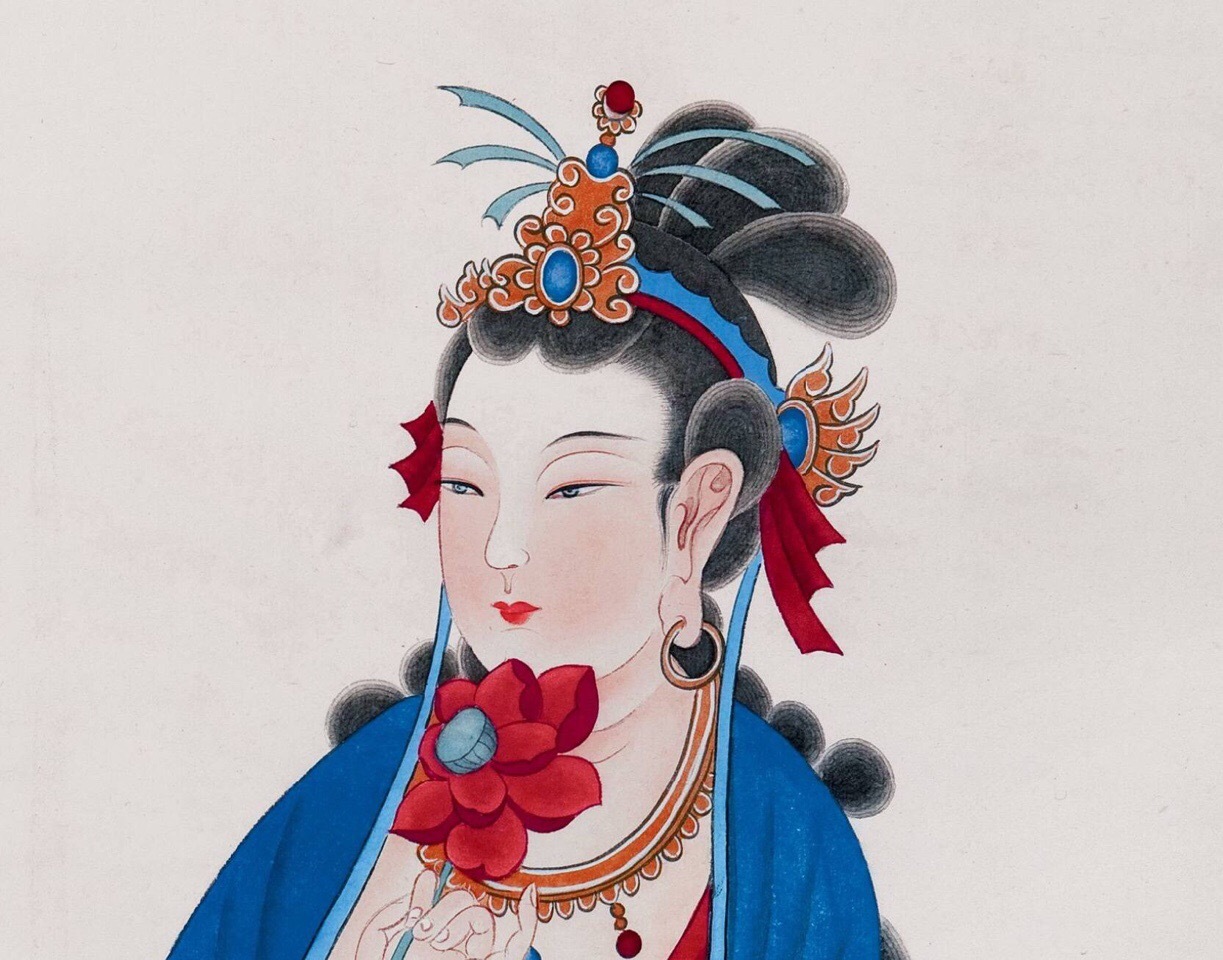 张大千作品馆长第一次见到张大千的仕女图时被惊艳到说不出话来