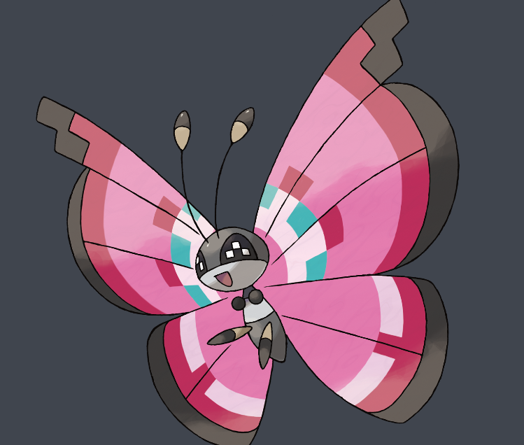 最后一个就是碧粉蝶,碧粉蝶是没进化之前,是一个碟涌,就是一个虫子