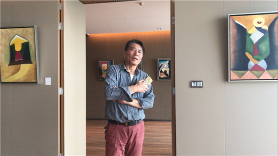 诗人,艺术家王昭旻先生发言北京绿地中心·中国锦"最高艺术空间"