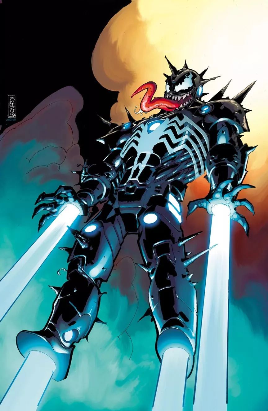 当毒液寄生到漫威超级英雄钢铁侠惊悚灭霸反而贱萌