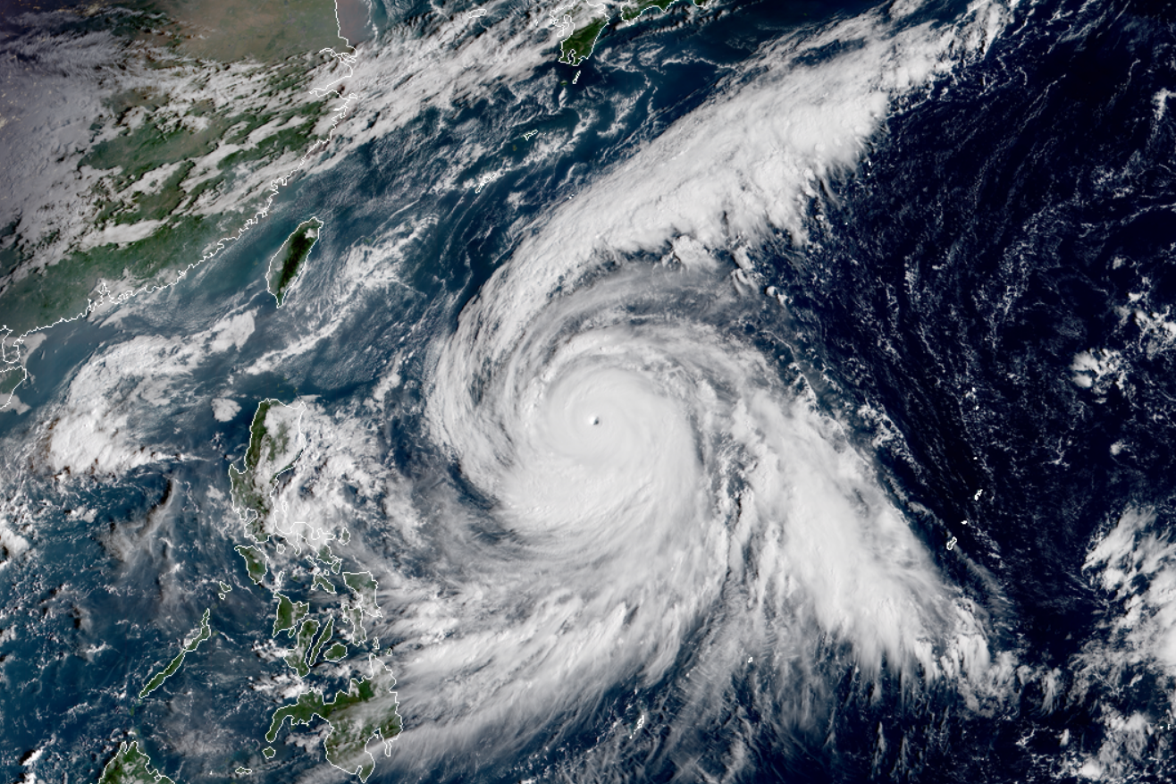 康妮加强为最高等级五级台风