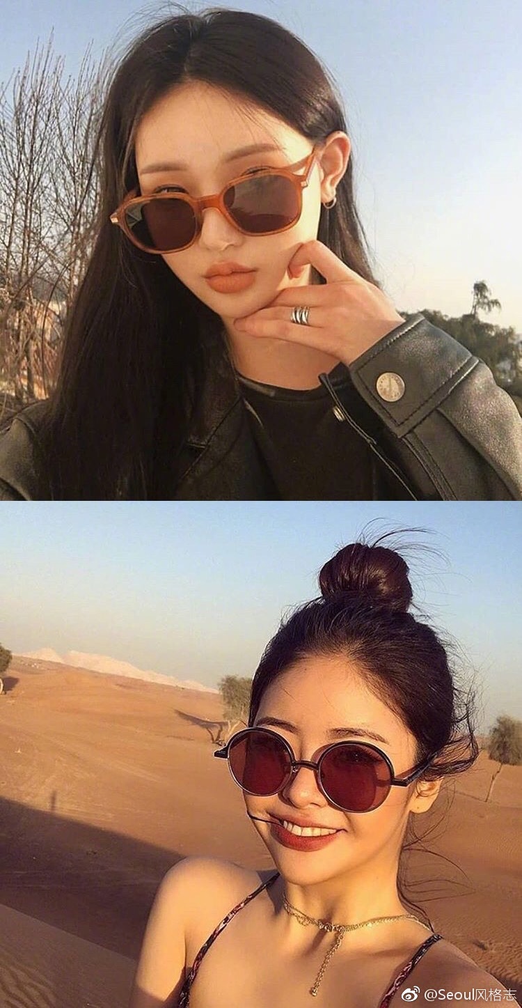 又到了墨镜该霸街的时候,好看的墨镜自拍法get一下?