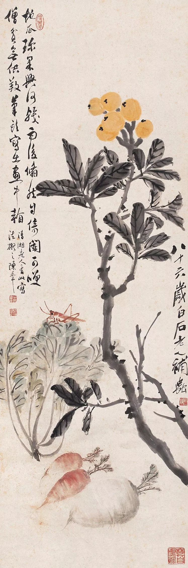 齐白石还将自己的三子齐子如送到半丁门下,成为陈半丁的得意门生.