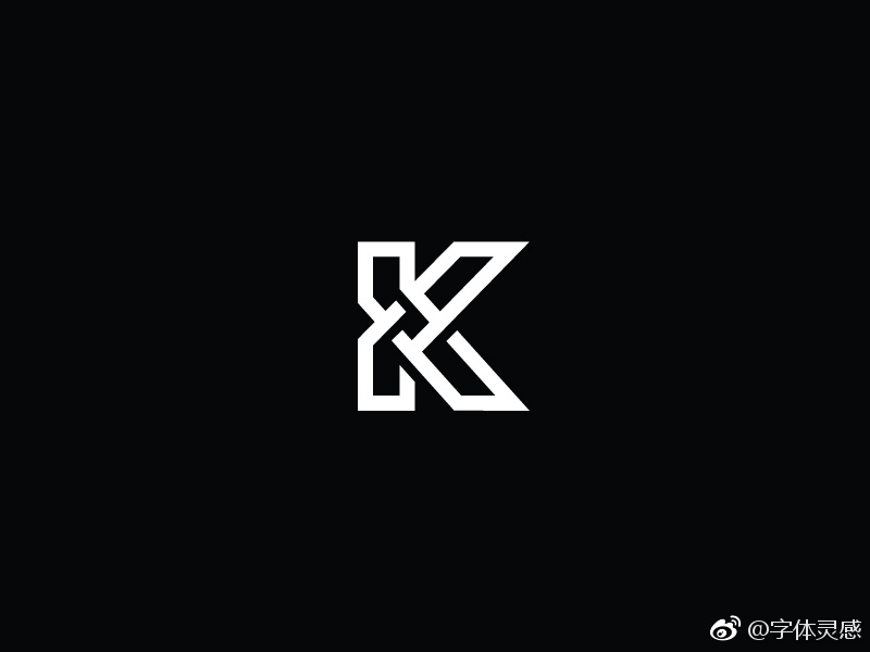 创意k字母logo设计