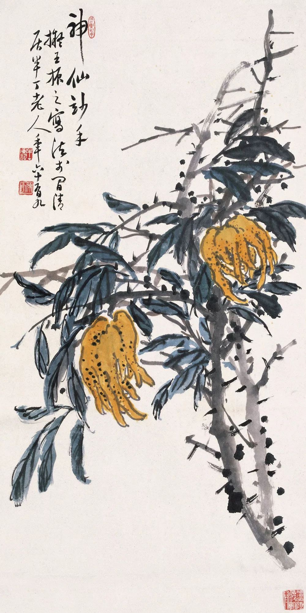 齐白石还将自己的三子齐子如送到半丁门下,成为陈半丁的得意门生.