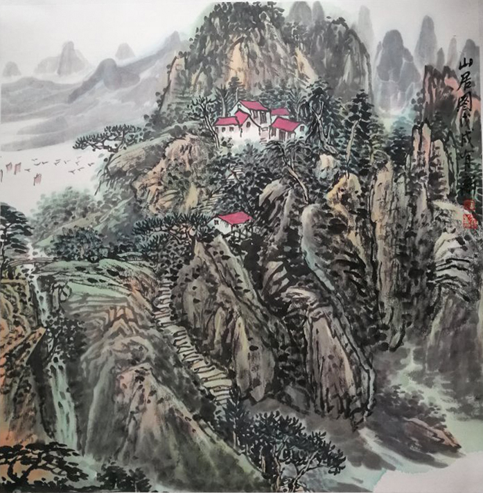 山重水复泊情怀——著名画家宋有新艺术作品欣赏|美术系|绘画|山水