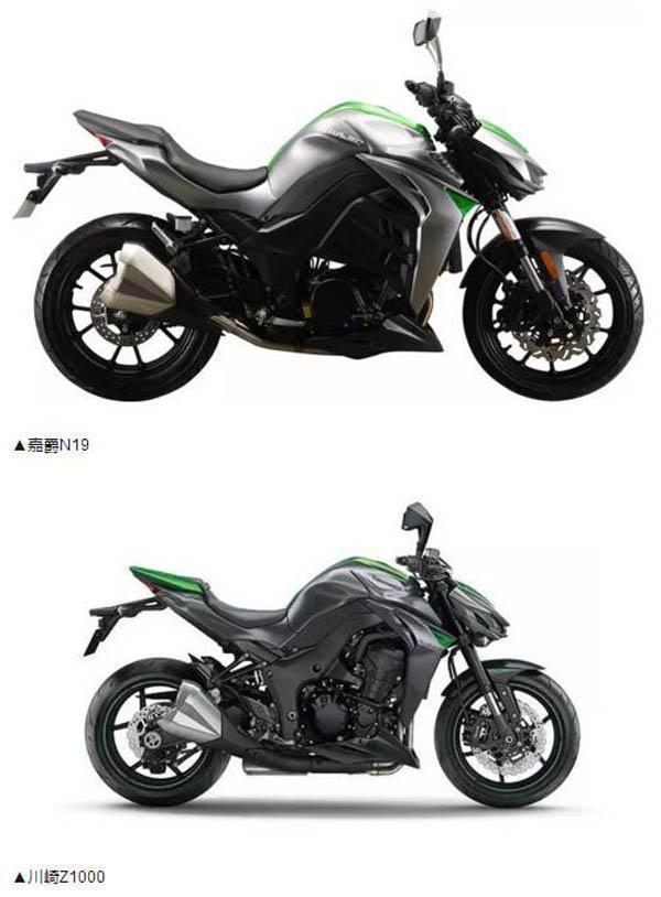 而"仰慕者"嘉爵n19,车身显得较为单薄,后轮满满的廉价感,整体的层次感