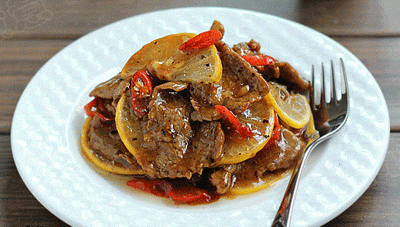 柠檬黑椒牛肉的做法