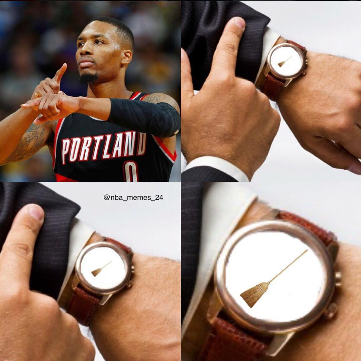 今日趣图利拉德的表坏了