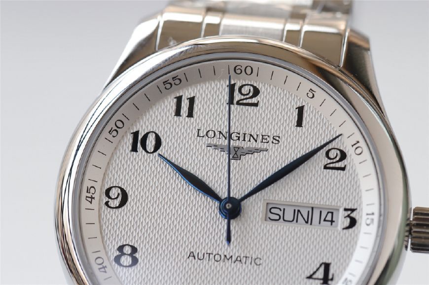 大成讲表:lg浪琴名匠双日历,麦穗纹与烤蓝针的碰撞