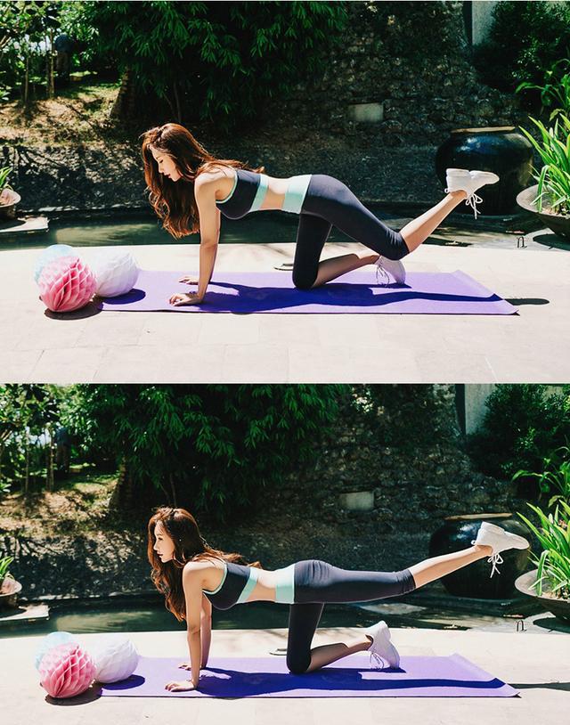 孙允珠瑜伽运动紧身裤凸显完美身材