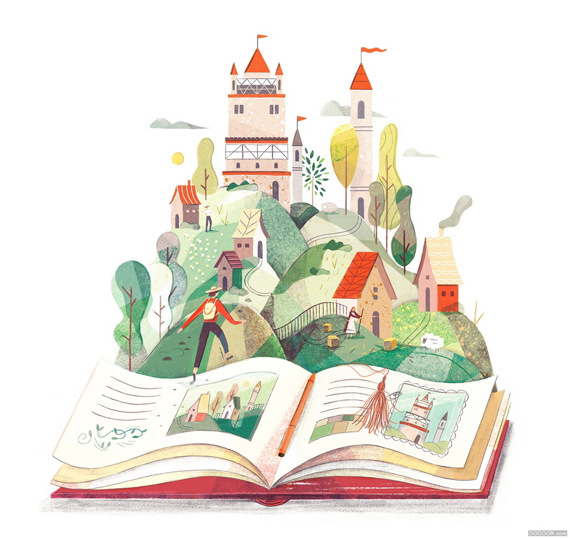 美国插画家morgan ramberg的杂志插图