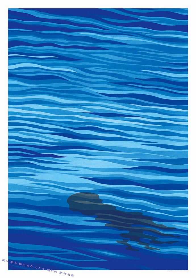水波绘来自于日本水彩画家hiroyukiyamada