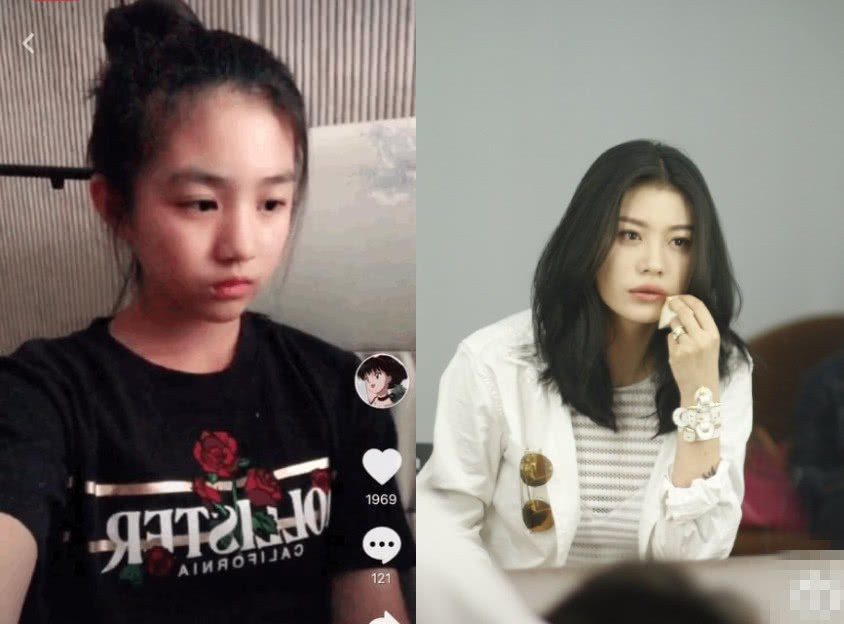 某音中的小苹果气质不输章子怡葛荟婕基因真强网友一脸心机